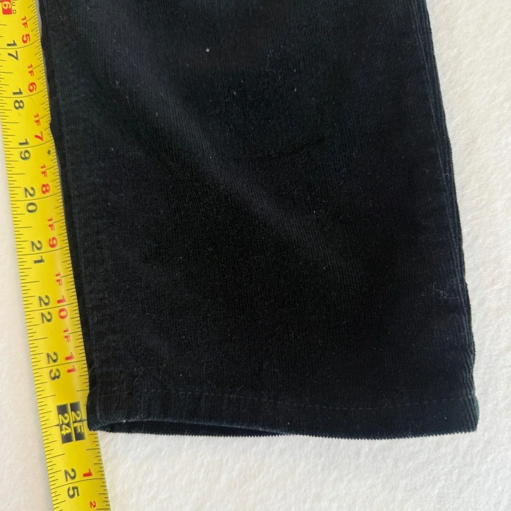 Kut from the Kloth Corduroy Pants Womens‎ 6P Black Straight Leg